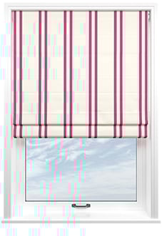 Winnies Stripe, Cosmos - Twist&Fit Roman Blind